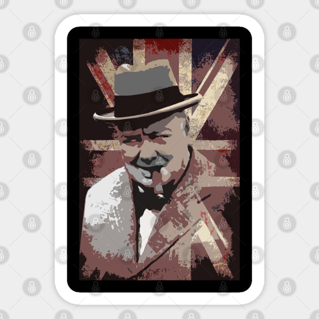 sir winston churchill Sticker by oryan80